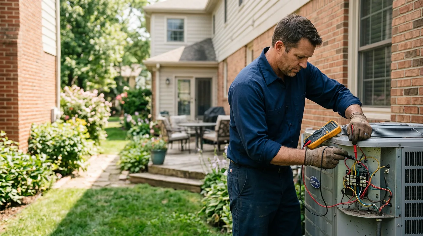 HVAC technician working near Weldon, IA